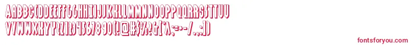 Grendelsmother3D Font – Red Fonts on White Background