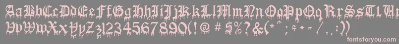 BloodOfDracula Font – Pink Fonts on Gray Background