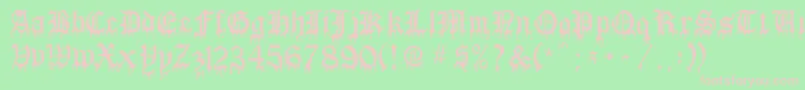BloodOfDracula Font – Pink Fonts on Green Background