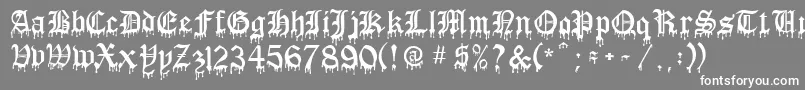 BloodOfDracula Font – White Fonts on Gray Background