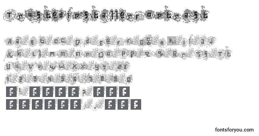 Fuente TrustedinstallerFontrast - alfabeto, números, caracteres especiales