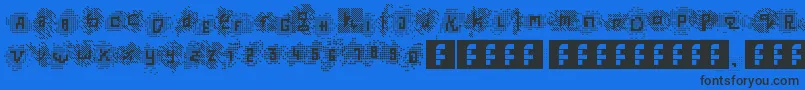 TrustedinstallerFontrast Font – Black Fonts on Blue Background