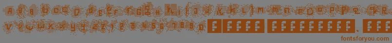 TrustedinstallerFontrast Font – Brown Fonts on Gray Background