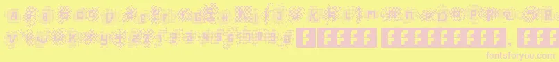 TrustedinstallerFontrast Font – Pink Fonts on Yellow Background