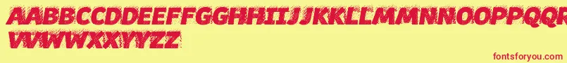 Syg Font – Red Fonts on Yellow Background