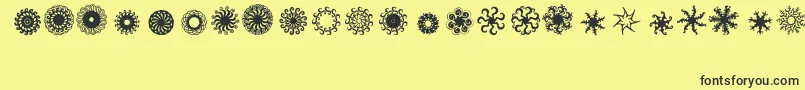 Ladoodles7 Font – Black Fonts on Yellow Background