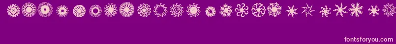 Ladoodles7 Font – Pink Fonts on Purple Background