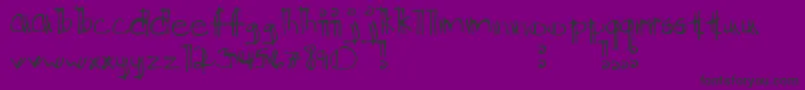 DitchTheLogical Font – Black Fonts on Purple Background