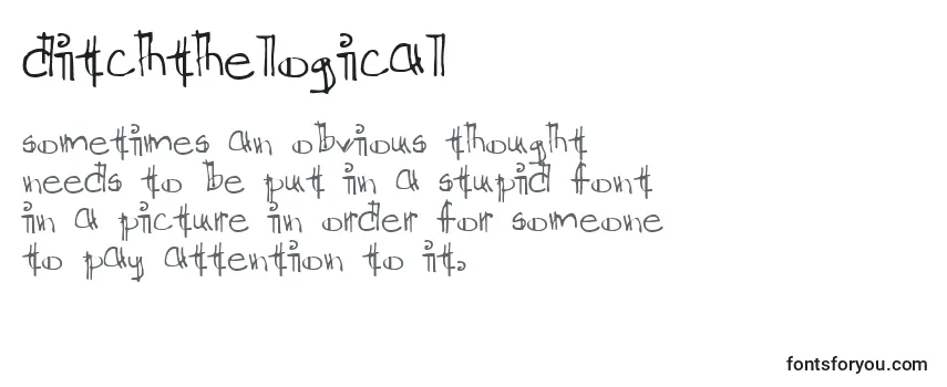 DitchTheLogical Font