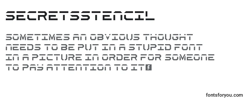 Review of the SecretsStencil Font