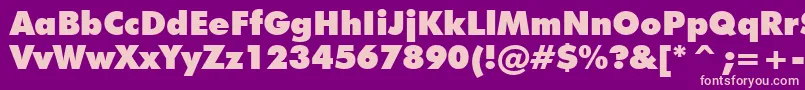 FuturaExtraBlackBt Font – Pink Fonts on Purple Background