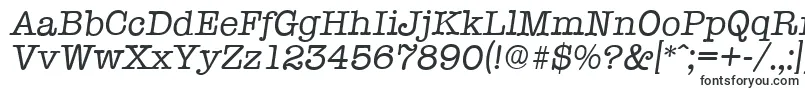 TypewriterserialItalic-Schriftart – Schriftarten, die mit T beginnen