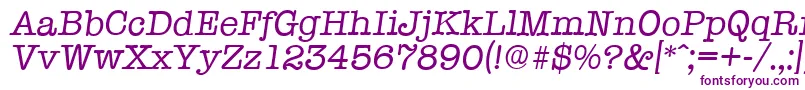 TypewriterserialItalic Font – Purple Fonts