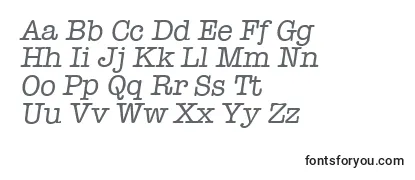 Обзор шрифта TypewriterserialItalic