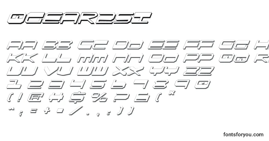 Schriftart Qgear2si – Alphabet, Zahlen, spezielle Symbole