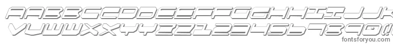 Qgear2si-fontti – harmaat kirjasimet valkoisella taustalla