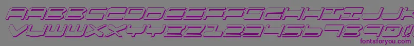 Qgear2si Font – Purple Fonts on Gray Background