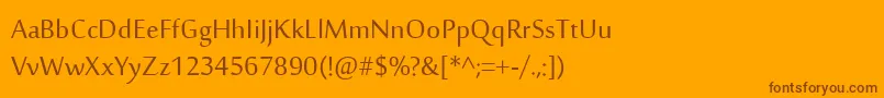 SakkalMajalla Font – Brown Fonts on Orange Background