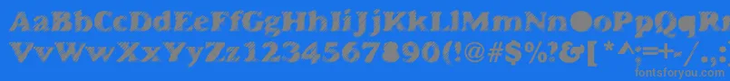 Antiglare Font – Gray Fonts on Blue Background