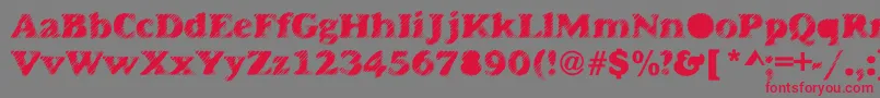 Antiglare Font – Red Fonts on Gray Background