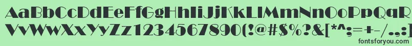 Timessquare Font – Black Fonts on Green Background