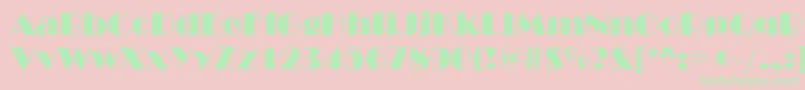 Timessquare Font – Green Fonts on Pink Background