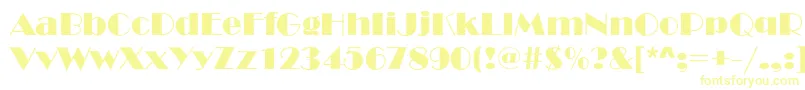 Timessquare Font – Yellow Fonts on White Background