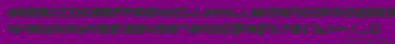 1stenterprisessemiital Font – Black Fonts on Purple Background