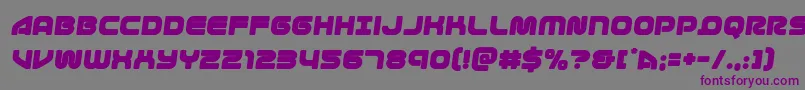 1stenterprisessemiital Font – Purple Fonts on Gray Background