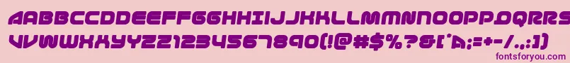 1stenterprisessemiital Font – Purple Fonts on Pink Background