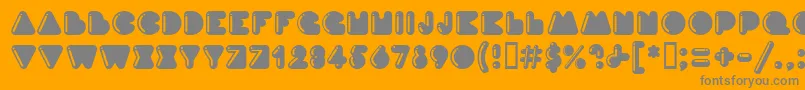 InkMfHighlight Font – Gray Fonts on Orange Background