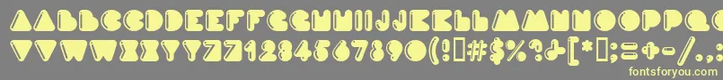 InkMfHighlight Font – Yellow Fonts on Gray Background