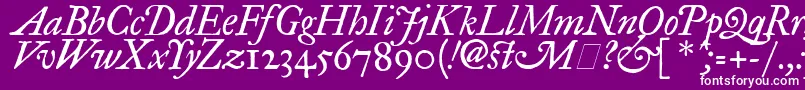 Fegpit2 Font – White Fonts on Purple Background