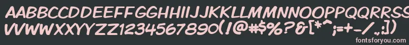 Vtckomixationcaps Font – Pink Fonts on Black Background