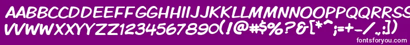 Vtckomixationcaps Font – White Fonts on Purple Background