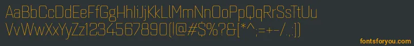 More about Quarcanormthin Font Quarcanormthin Font – Orange Fonts on Black Background