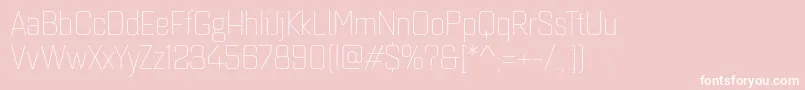 Quarcanormthin Font – White Fonts on Pink Background