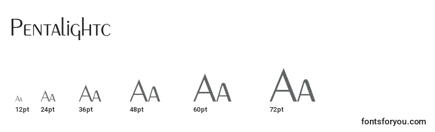 Tailles de police Pentalightc
