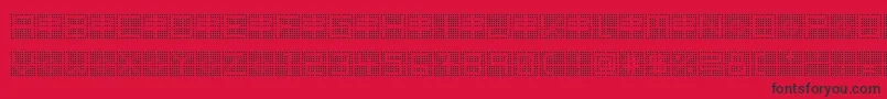 BackToHeavyCoatFatGroundQuad Font – Black Fonts on Red Background