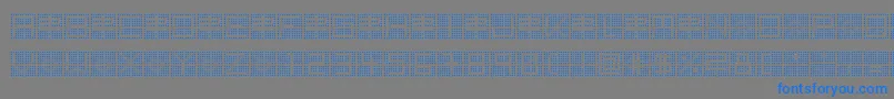 BackToHeavyCoatFatGroundQuad Font – Blue Fonts on Gray Background