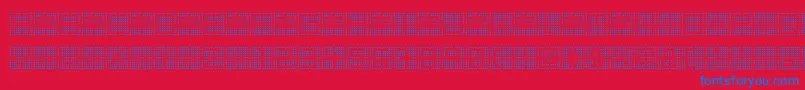 BackToHeavyCoatFatGroundQuad Font – Blue Fonts on Red Background