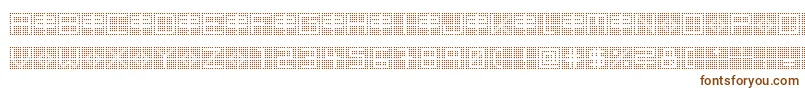 BackToHeavyCoatFatGroundQuad Font – Brown Fonts on White Background