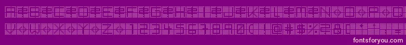BackToHeavyCoatFatGroundQuad Font – Pink Fonts on Purple Background