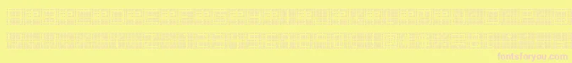 BackToHeavyCoatFatGroundQuad Font – Pink Fonts on Yellow Background