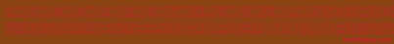 BackToHeavyCoatFatGroundQuad Font – Red Fonts on Brown Background