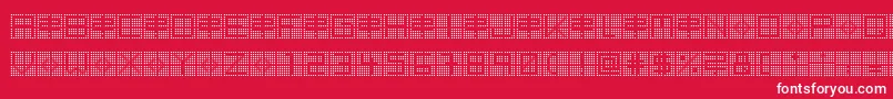 BackToHeavyCoatFatGroundQuad Font – White Fonts on Red Background