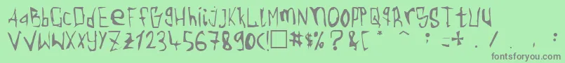 Police Torgny ffy – polices grises sur fond vert