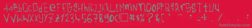 Torgny ffy Font – Gray Fonts on Red Background