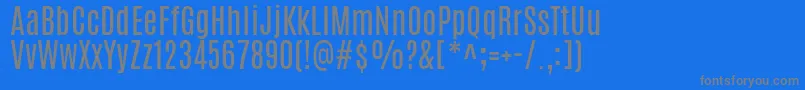 AntonioRegular Font – Gray Fonts on Blue Background