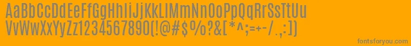 AntonioRegular Font – Gray Fonts on Orange Background